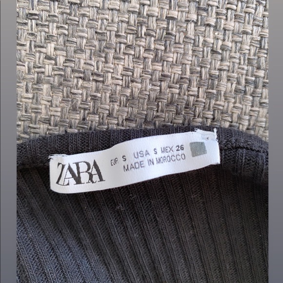 Zara black crop top - size small- new never worn - Picture 3 of 3